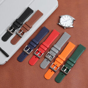 FKM rubber watch strap in 22mm